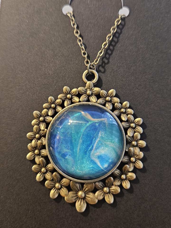 Hand-Painted, custom necklace